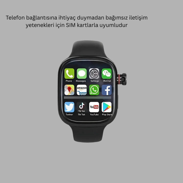 Adımsayar ve Nabız Ölçerli SIM Kartlı Akıllı Saat