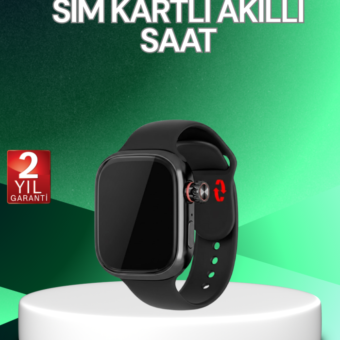 Adımsayar ve Nabız Ölçerli SIM Kartlı Akıllı Saat