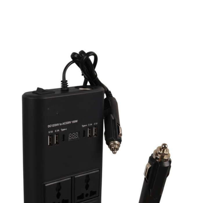 Araç Elektrik Dönüştürücü Çoklu USB Çıkışlı 150W İnvertör
