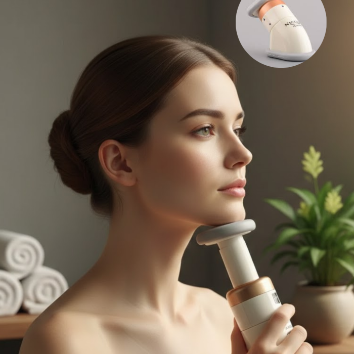 Çene ve Boyun Toparlayıcı Egzersiz Masaj Aleti Yaylı Sistemli