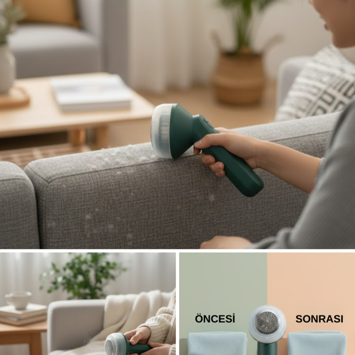 Kazak Battaniye ve Perde İçin Tüy Alma Cihazı