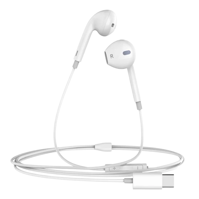 Type C Uyumlu Mikrofonlu Kulak İçi Kulaklık Konforlu Tasarım