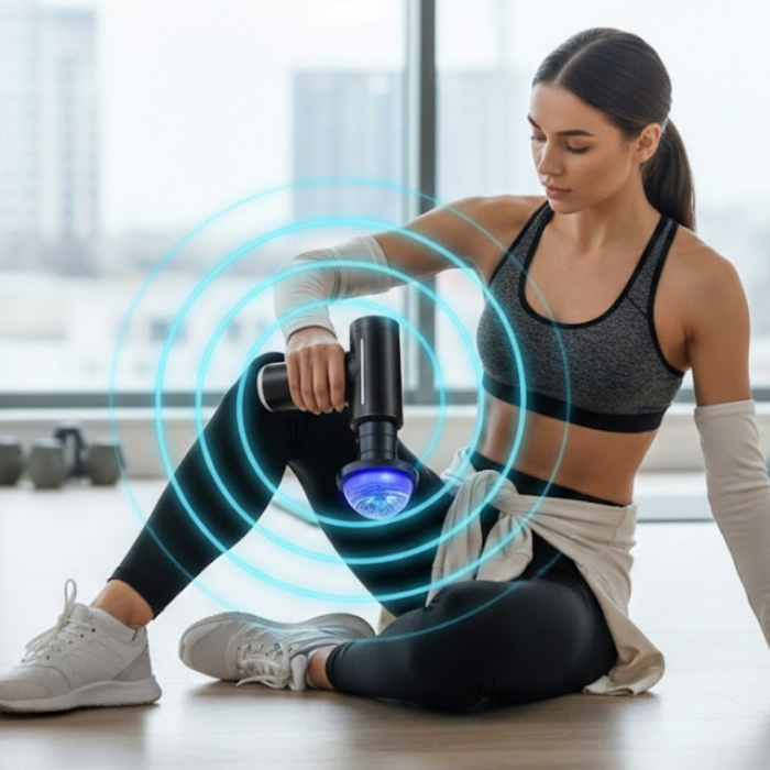 Isıtmalı Soğutmalı Masaj Tabancası 3200 RPM Sessiz Motor USB C Şarjlı