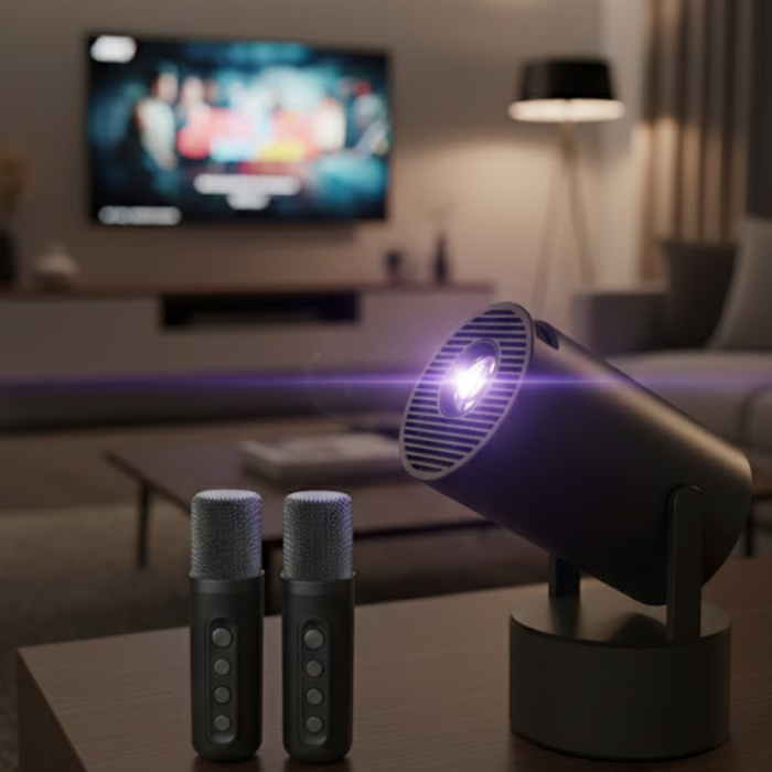 3ü1 Arada Projeksiyon Karaoke ve Bluetooth Hoparlör