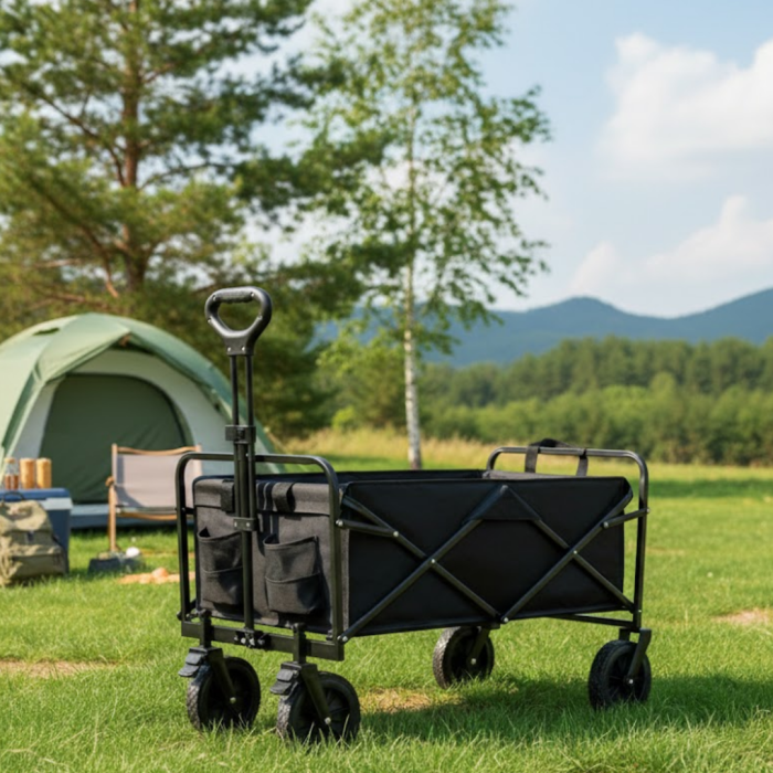 Katlanabilir Taşınabilir Kamp Arabası Plaj Bahçe ve Eşya Taşıma Vagonu