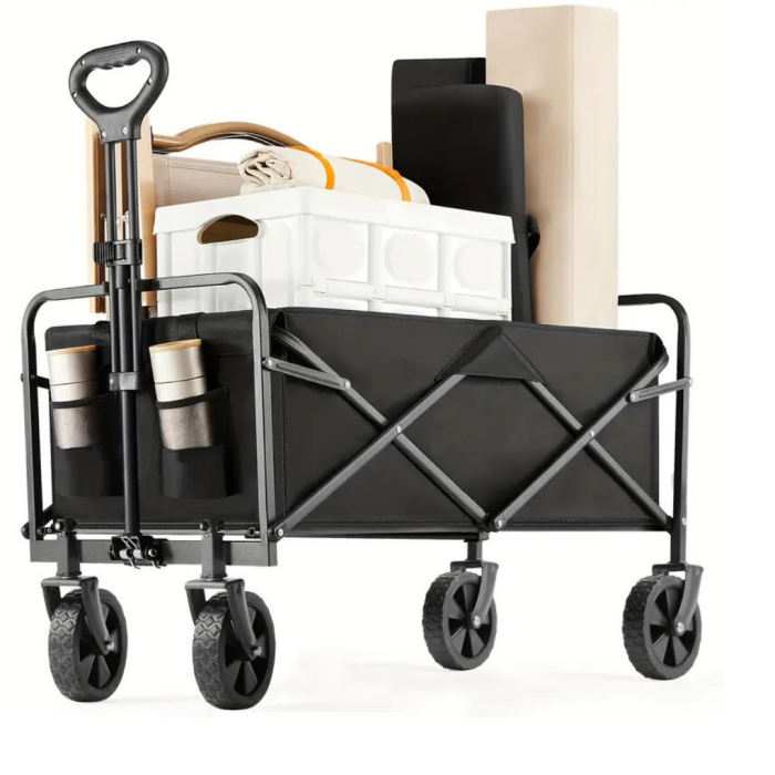 Katlanabilir Taşınabilir Kamp Arabası Plaj Bahçe ve Eşya Taşıma Vagonu