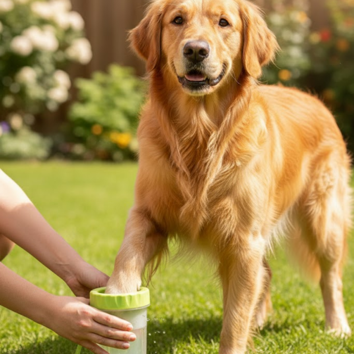Yuvarlak Başlıklı Köpek Pati Temizleyici Yumuşak Silikon Fırçalı