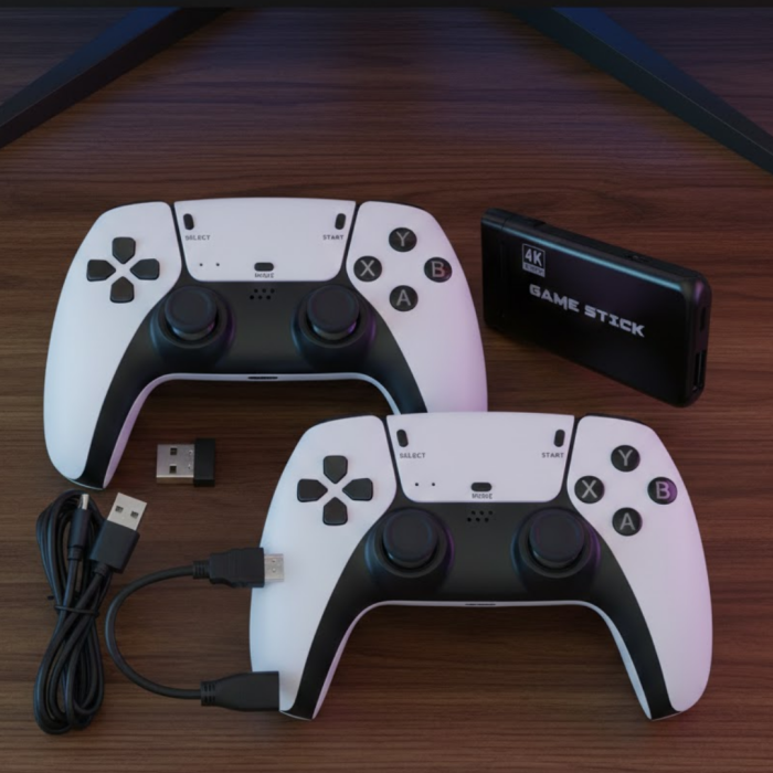 Retro Atari ve Konsol Oyunları Destekli 4K Game Stick