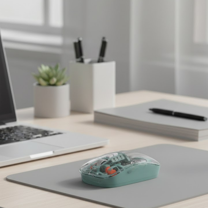 Çift Mod Bağlantılı Kablosuz Mouse Bluetooth ve USB Alıcılı