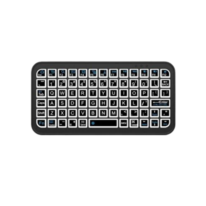 Kompakt Siyah RGB Işıklı Bluetooth Mini Klavye