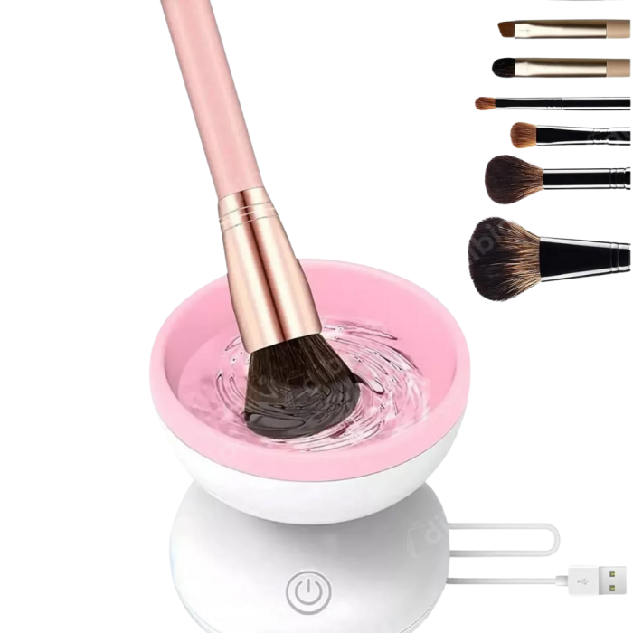 Silikon Yüzeyli Elektrikli Makyaj Fırçası Temizleme Kabı