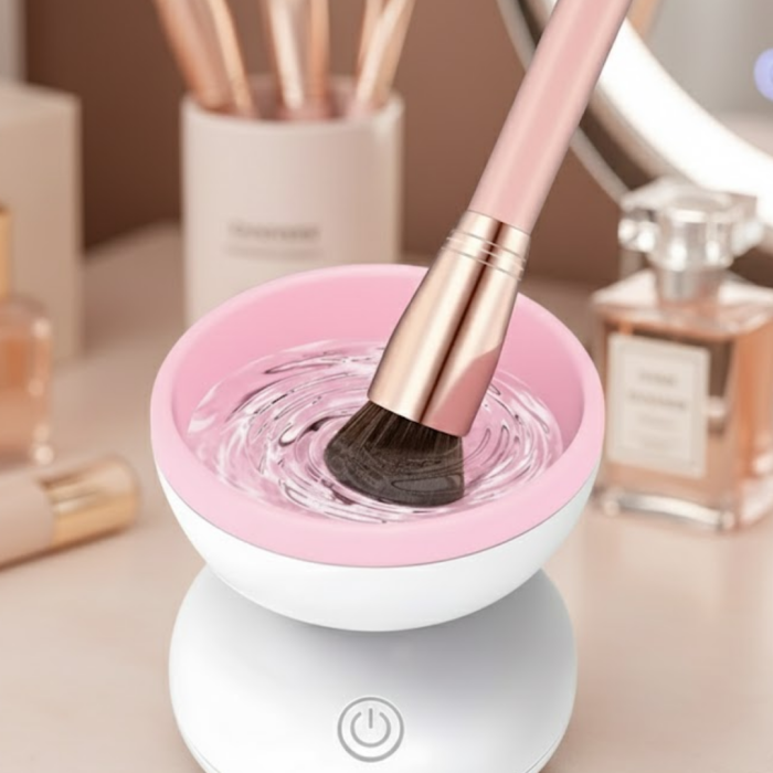 Otomatik Makyaj Fırçası Temizleyici USB Destekli Taşınabilir Cihaz