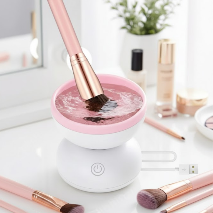 Elektrikli Makyaj Fırçası Temizleyici USB ile Çalışan Otomatik Fırça Yıkama Makinesi
