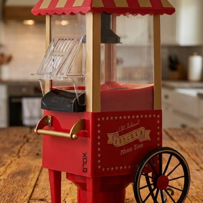 5 Dakikada Popcorn Hazırlayan Yağsız Patlatma Makinesi