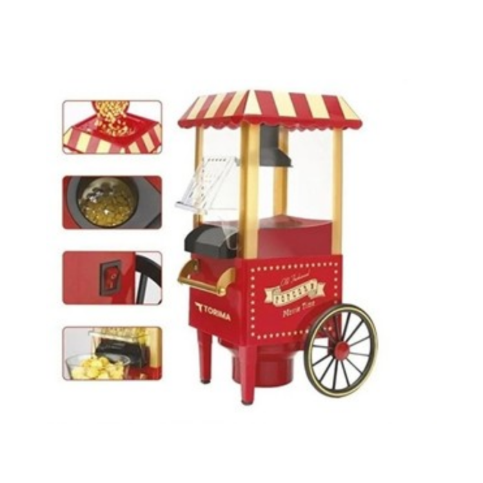 Yağsız Popcorn Makinesi Sıcak Hava ile Hızlı Patlatma