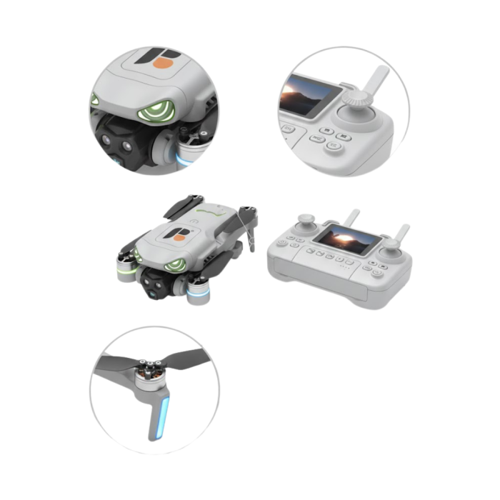 360° Takla ve Çift Kamera Özellikli Hobi Drone