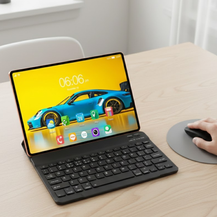 Dokunmatik Android Tablet Klavyeli Kalemli Kılıflı Set