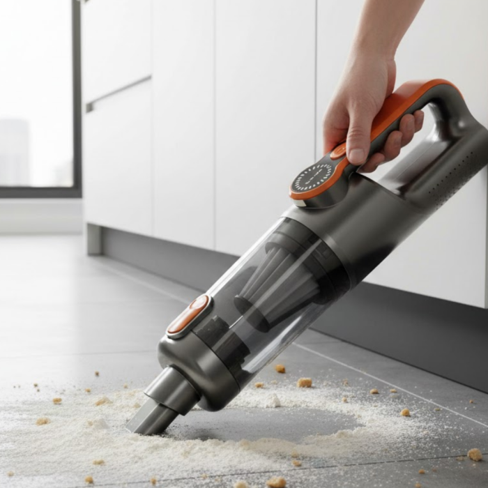 Type C Şarjlı Kablosuz El Süpürgesi Hafif ve Taşınabilir