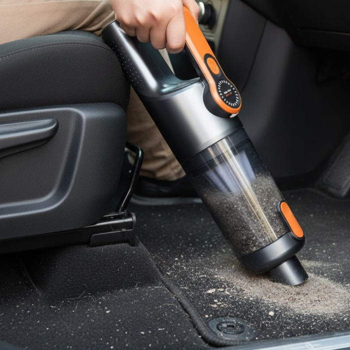 Kompakt Kablosuz Süpürge Güçlü Çekiş ve Düşük Ses Seviyesi