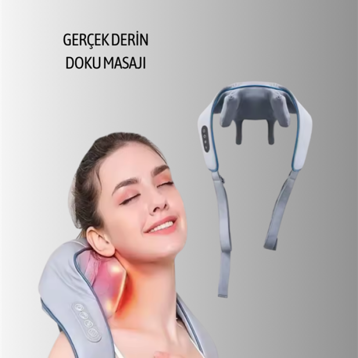 1800mAh Pil Kapasiteli Boyun Masaj Aleti