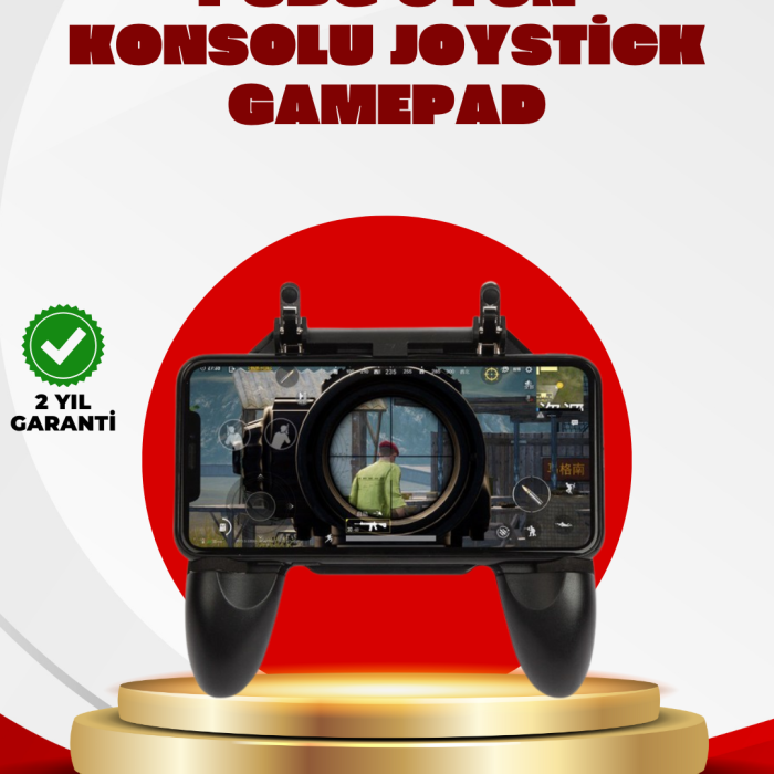 PUBG Mobile Uyumlu Joystick ve Parmak Tetikli Oyun Gamepadi