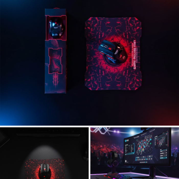 Oyuncu Mouse Seti RGB Aydınlatmalı 7 Fonksiyon Tuşlu Yüksek Performans