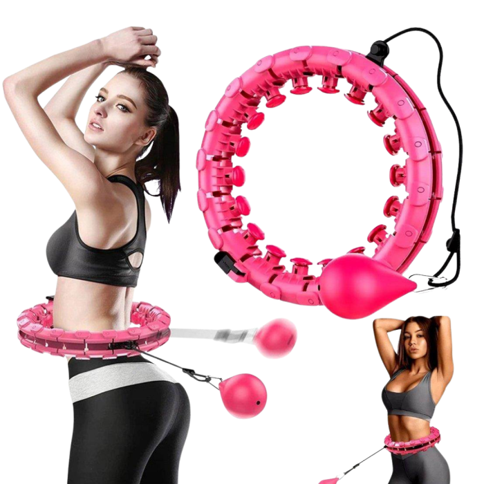 Evde Spor İçin Akıllı Hula Hoop Çemberi Bel İnceltici Mor