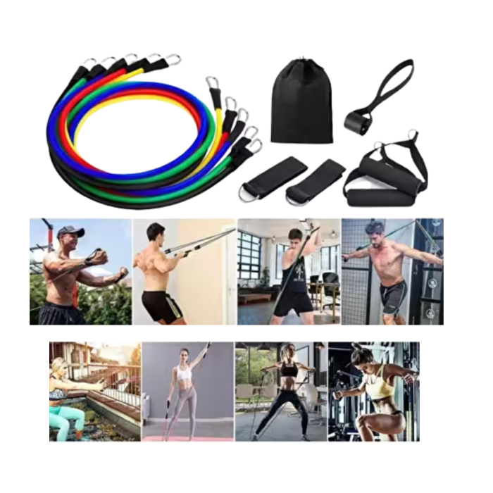 Full Body Antrenman İçin Kapı Arkası Spor Bandı ve Aksesuar Seti