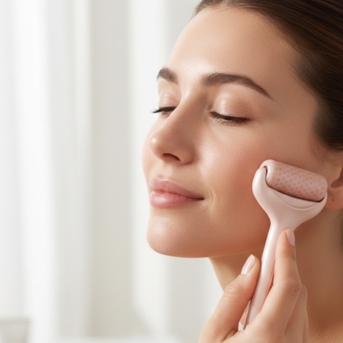 Yüz ve Göz Altı İçin Buz Silindiri Şişlik Giderici Masaj Aleti