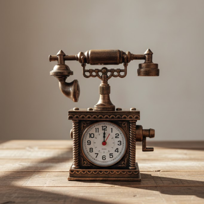 Minimal Tasarımlı Masa Saati Alarm Özellikli Şık Model