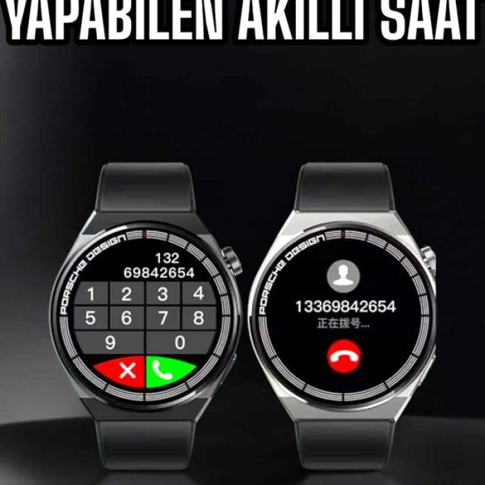 Akıllı Saat Nabız Sensörlü Bildirim Görebilen Spor Modları GPS Takibi