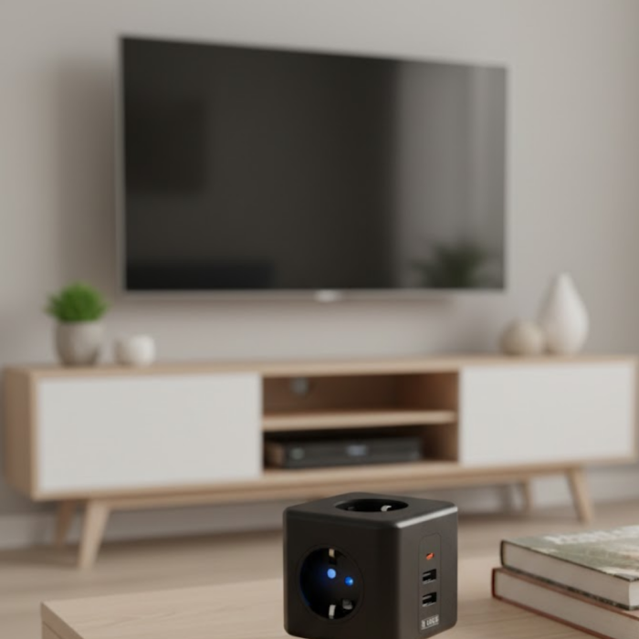 Ev ve Ofis Kullanımı İçin Akım Korumalı USB Girişli Priz