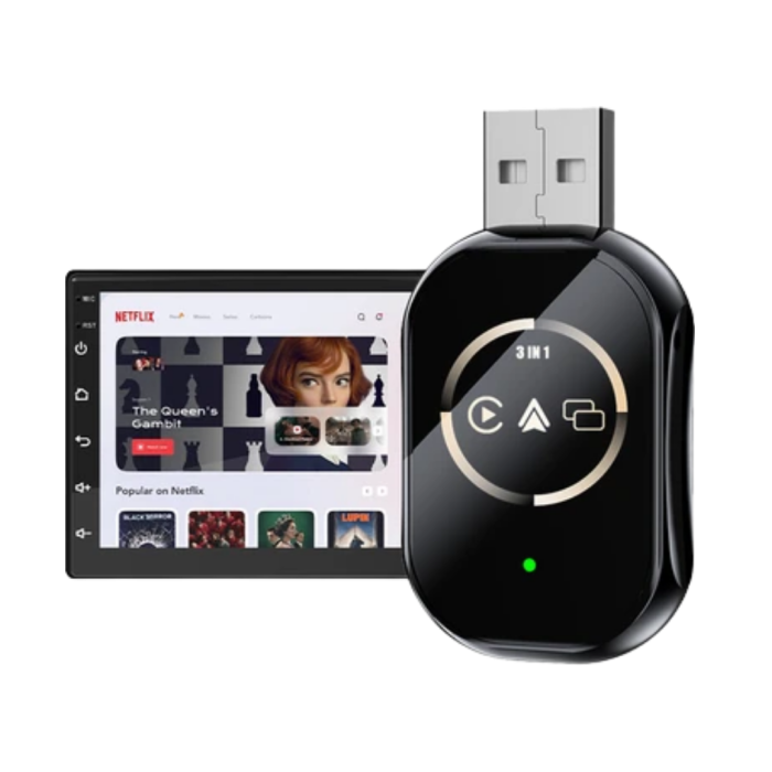 Kablosuz CarPlay Android Auto Adaptörü Otomatik Eşleşme