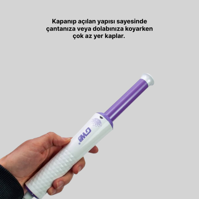 Kompakt Seyahat Tipi Saç Maşası – Parlak ve Sağlıklı Bukleler