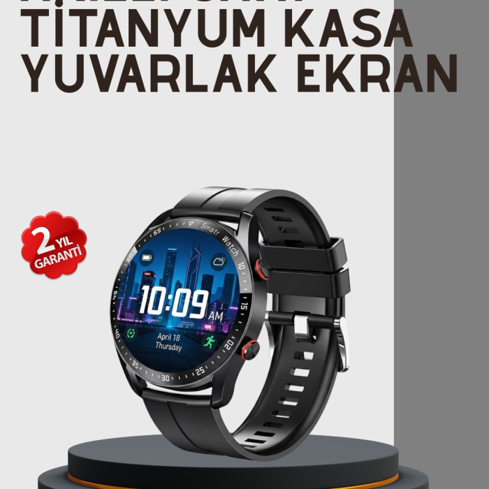 Akıllı Saat Yeni Model Sesli Asistan Bildirim Görme Bluetooth Bağlantılı Müzik Dinleme