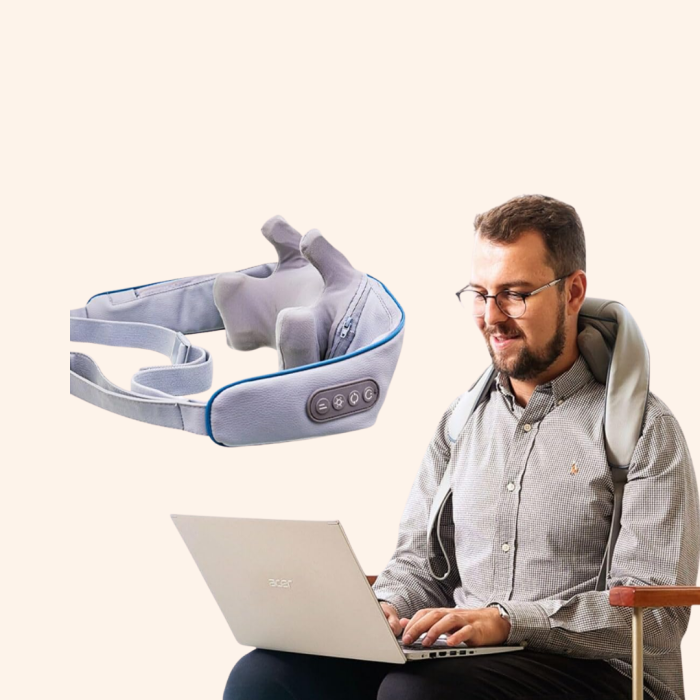 Kablosuz Boyun ve Omuz Masaj Aleti | Isıtmalı ve Yoğurmalı