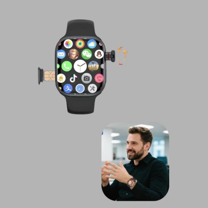 Telefon Bağımsız SIM Kartlı Akıllı Saat Nabız Ölçerli