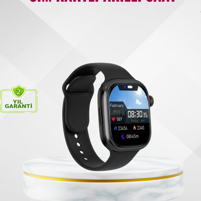 Uyku Takipli GPS’li SIM Kart Destekli Akıllı Saat