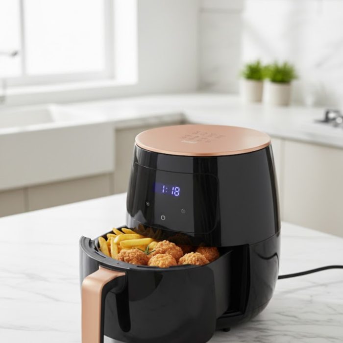 6 Litre Geniş Hazneli Air Fryer Yüksek Güçlü Sağlıklı Yağsız Pişirme