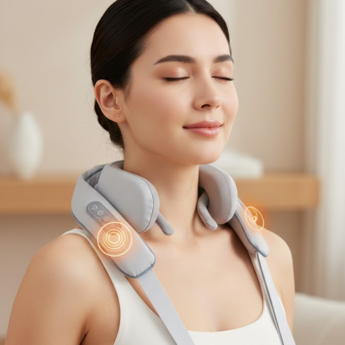 Boyun Masaj Aleti Biyonik Yoğurma Teknolojili 1800mAh Şarjlı