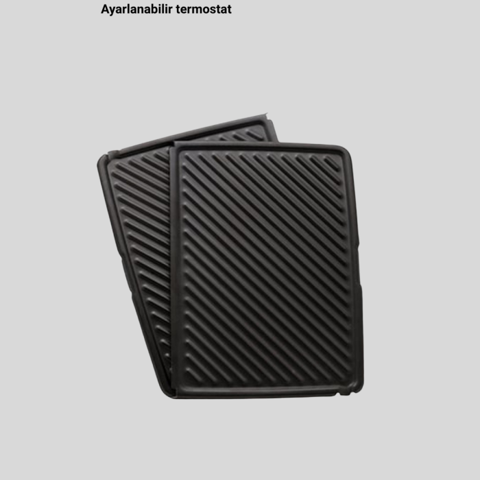 2000 Watt Tost Makinesi 6 Dilim Kapasiteli Döküm Plakalı Üç Kademeli Isı Ayarlı