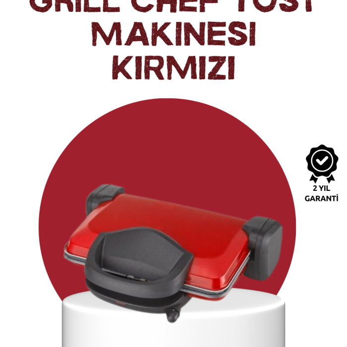 2000 Watt Tost Makinesi 6 Dilim Kapasiteli Döküm Plakalı Üç Kademeli Isı Ayarlı