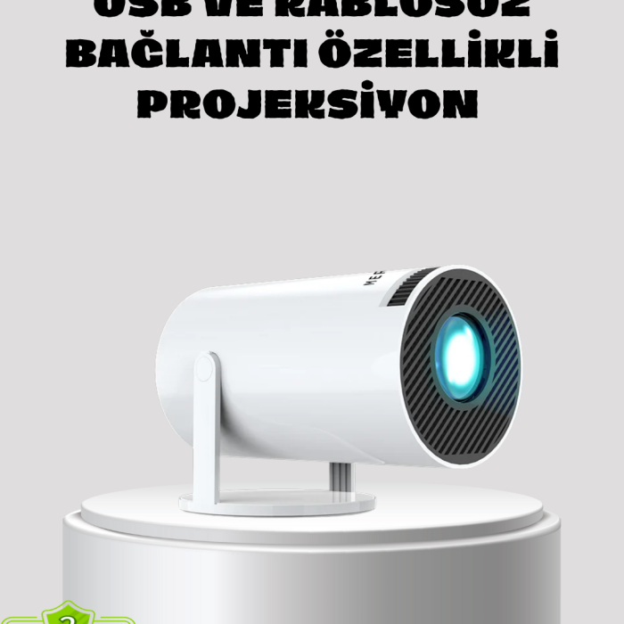 Kablosuz Bağlantılı Full HD Ev Sinema Projeksiyonu 160 ANSI Lümen