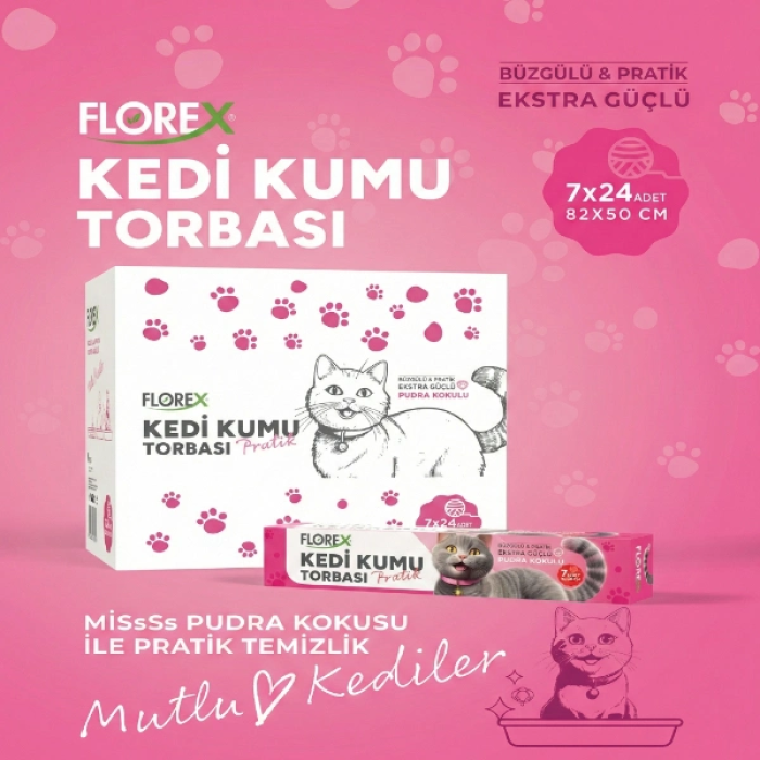 Kedi Kumu Torbası Pudra Kokulu