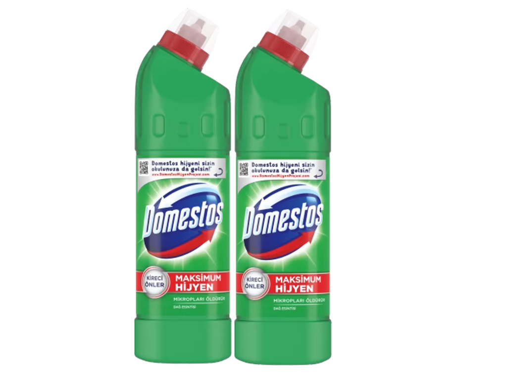 Domestos Çamaşır Suyu 750 ml Dağ Esintisi (750 ml x 2 adet)
