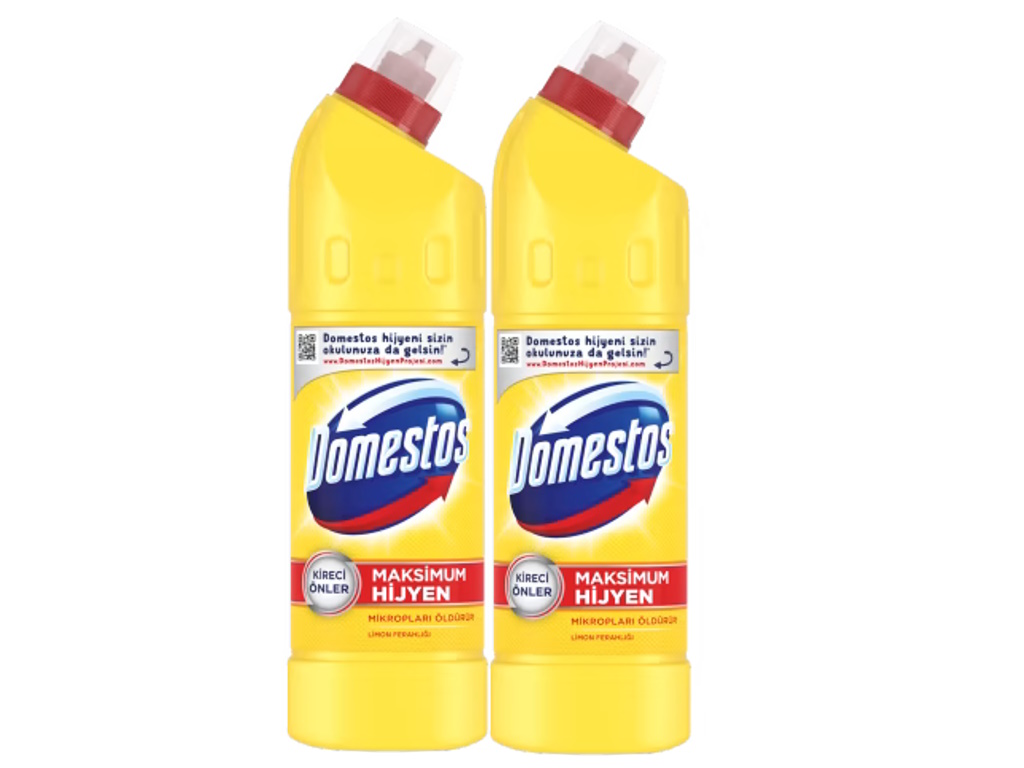 Domestos Çamaşır Suyu 750 ml Limon Ferahlığı (750 ml x 2 adet)