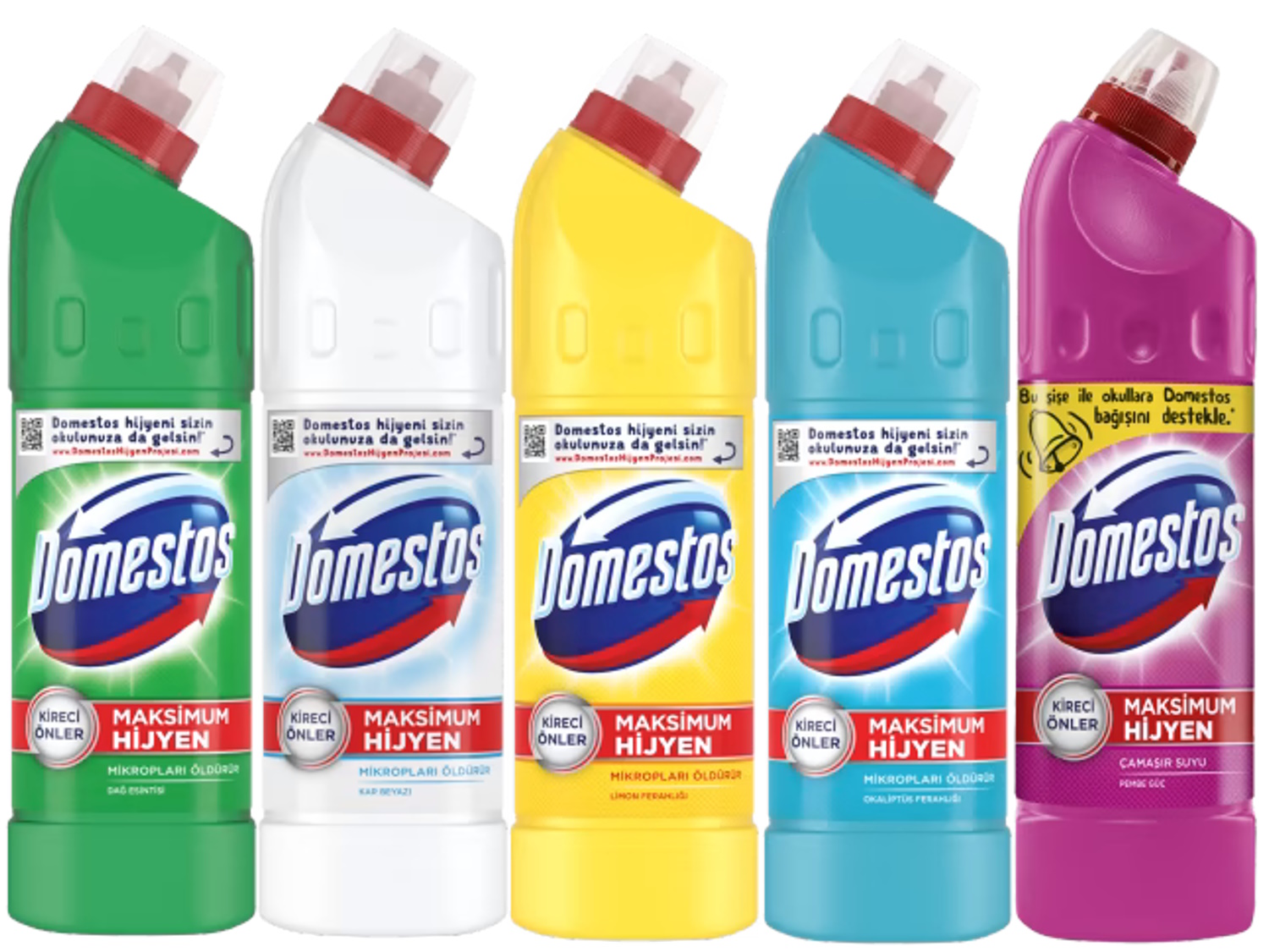 Domestos Çamaşır 5 li Karma Set (750 ml x 5 adet)