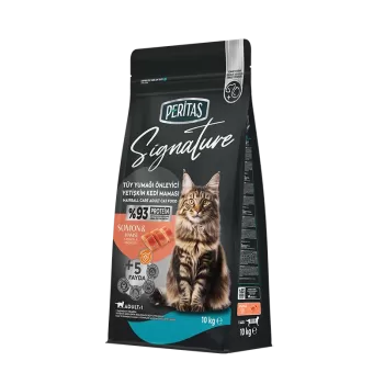 Peritas Signature Somonlu Yetişkin Kedi-Tüy Yum. Önl. 10kg