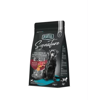 Peritas Signature Kuzulu Yetişkin Köpek Orta ve Büyük Irk - 3kg
