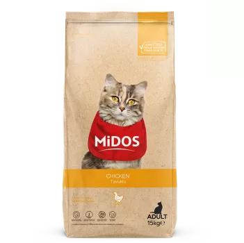 MİDOS Tavuklu Yetişkin Kedi 15kg